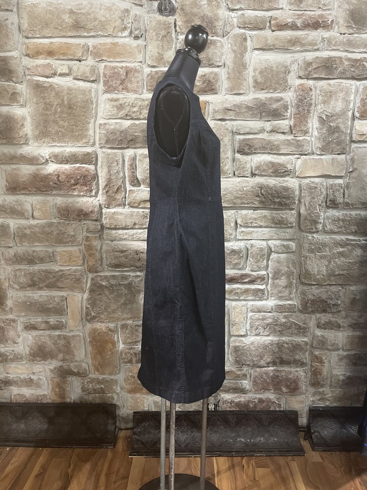 Banana Republic Blue Denim Sleeveless Dress, Size 14