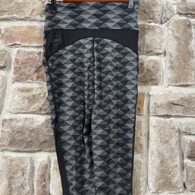 Black and Gray Leggings, Size M