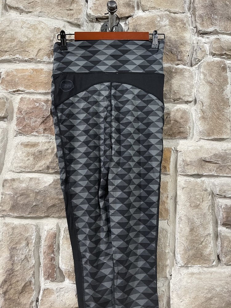 Black and Gray Leggings, Size M