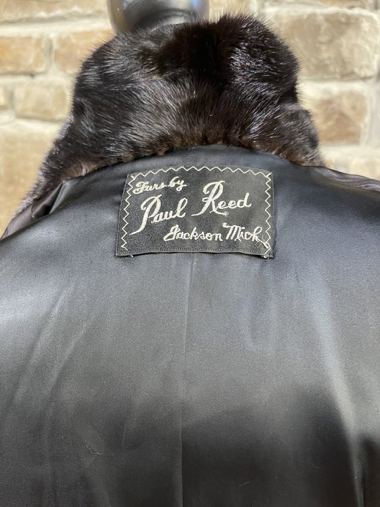 Paul Reed Black Mink Elena Jacket, Size S