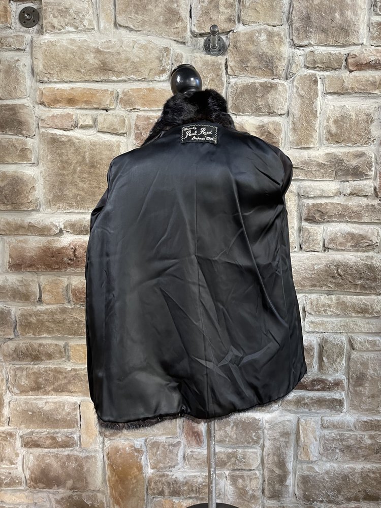 Paul Reed Black Mink Elena Jacket, Size S