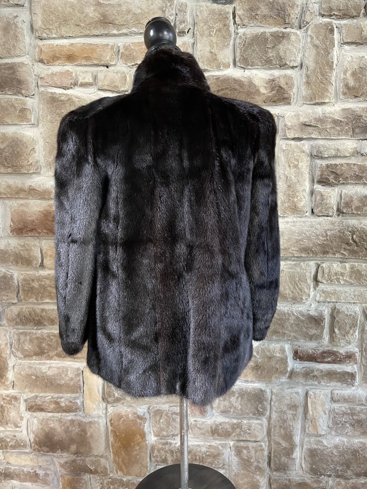 Paul Reed Black Mink Elena Jacket, Size S