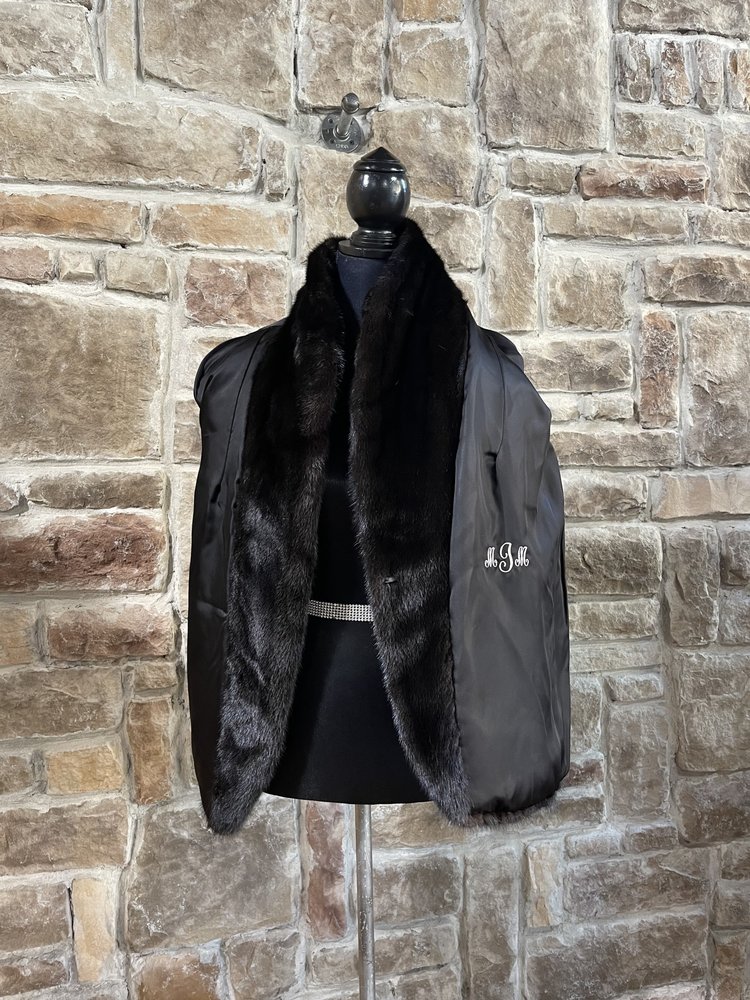 Paul Reed Black Mink Elena Jacket, Size S