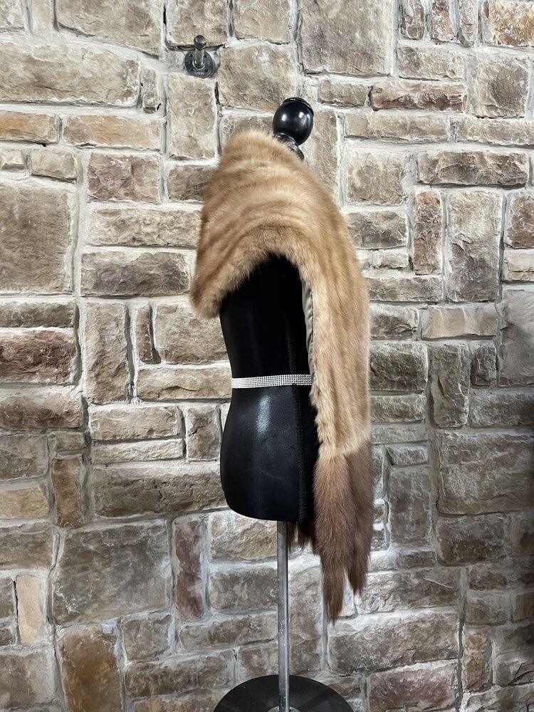 Stone Martin Stole with Tails, Size OS