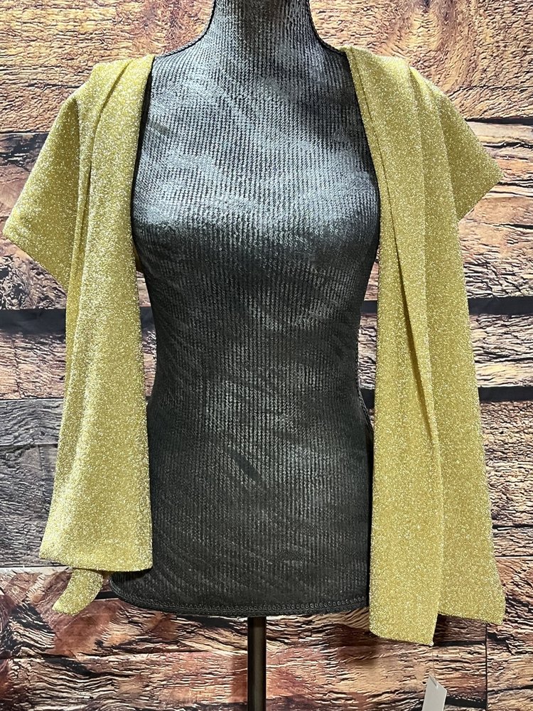 Gold Shimmery Scarf, 72" inches