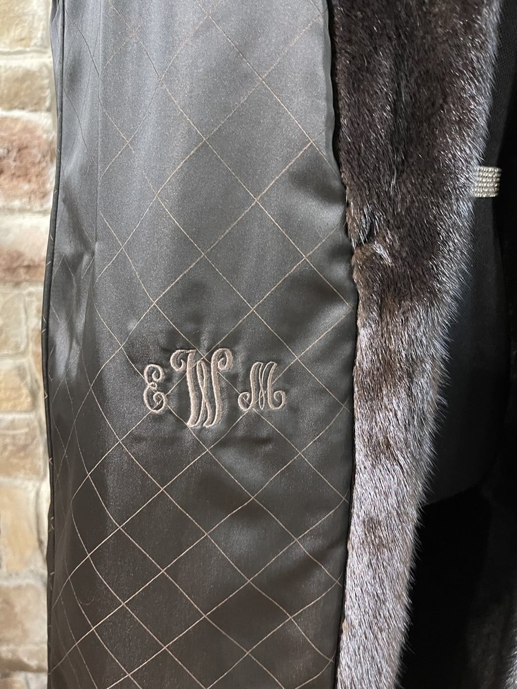 The Fur Center Dark Ranch Mink Full Length Coat, Size M