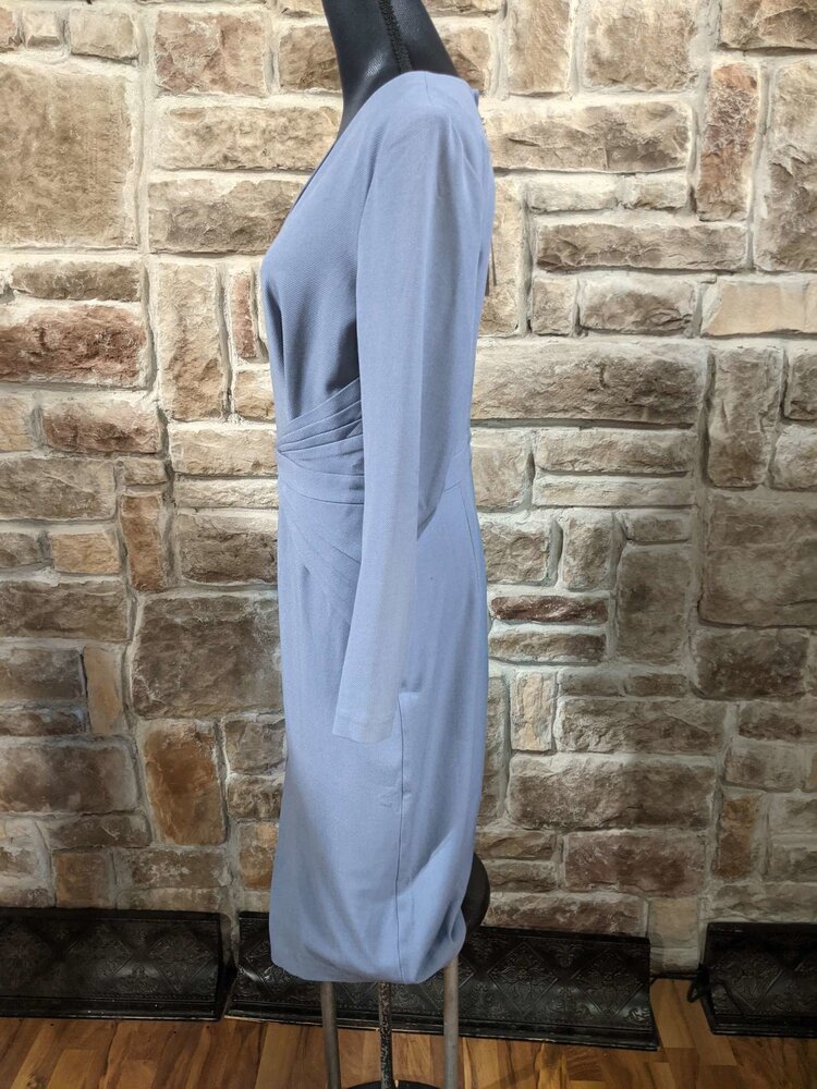 BGL Slate Blue Long Sleeve dress, Size L