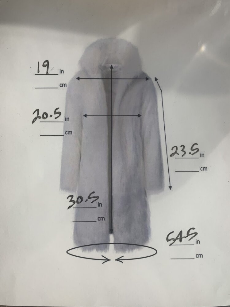 Ranch Mink with Leather Coat With Belt, Size M