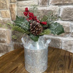Country Holiday Floral Decor