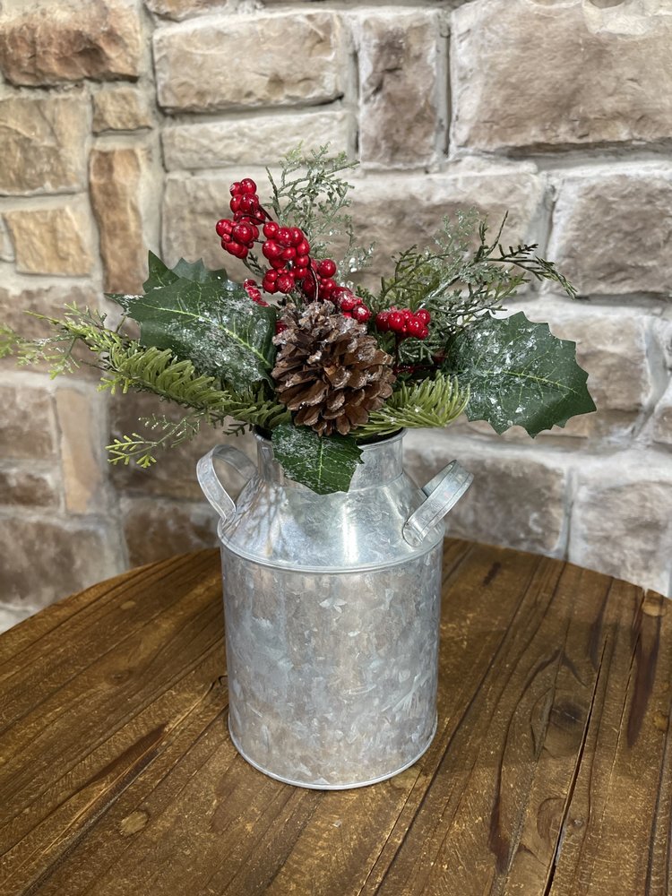 Country Holiday Floral Decor