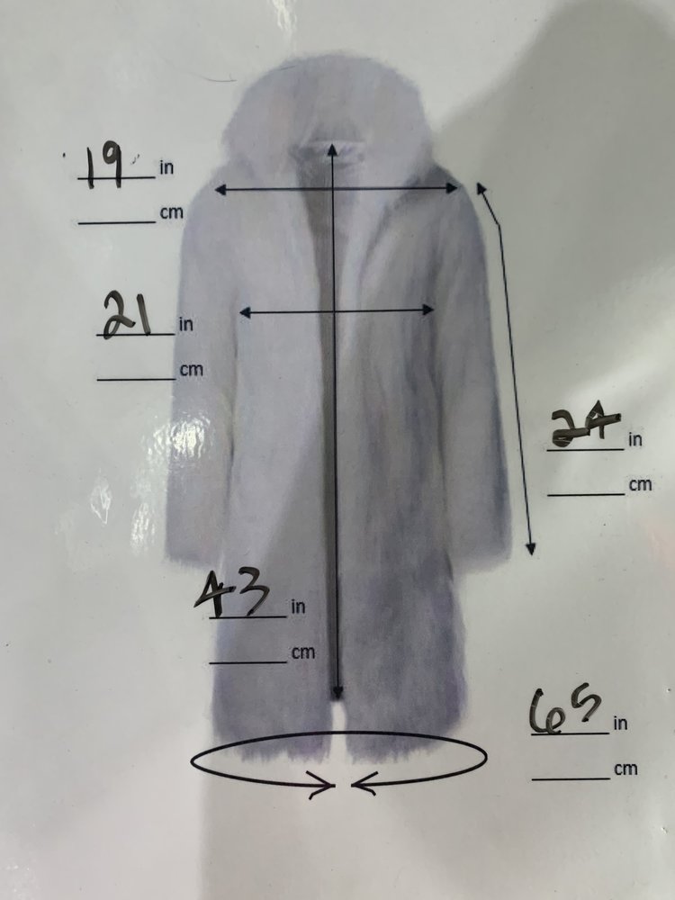 Lapaul's Canadian  Mountain Lynx Long Coat, Size M/L