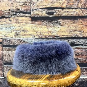 Purple Dyed Fox Headband 21"