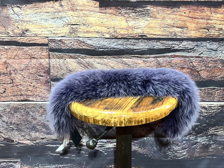 Purple Dyed Fox Headband 21"
