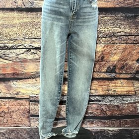 Judy Blue Blue High-Waisted Distressed Skinny Jeans