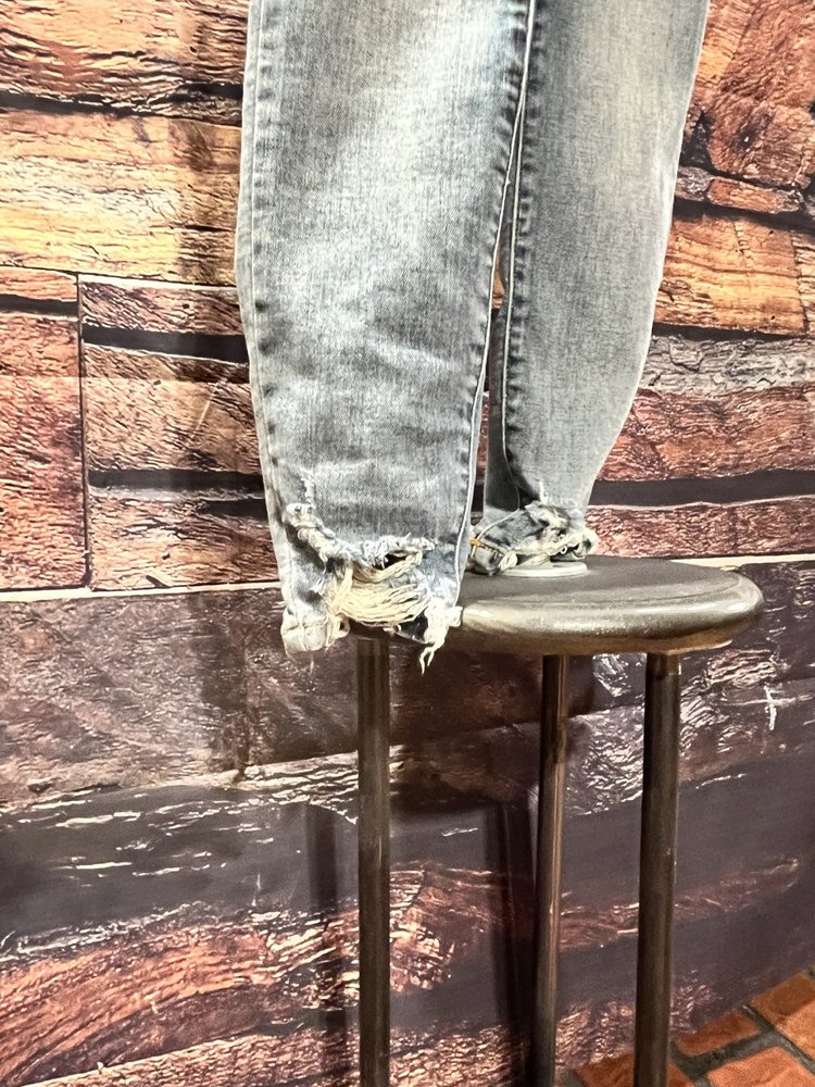 Judy Blue Blue High-Waisted Distressed Skinny Jeans