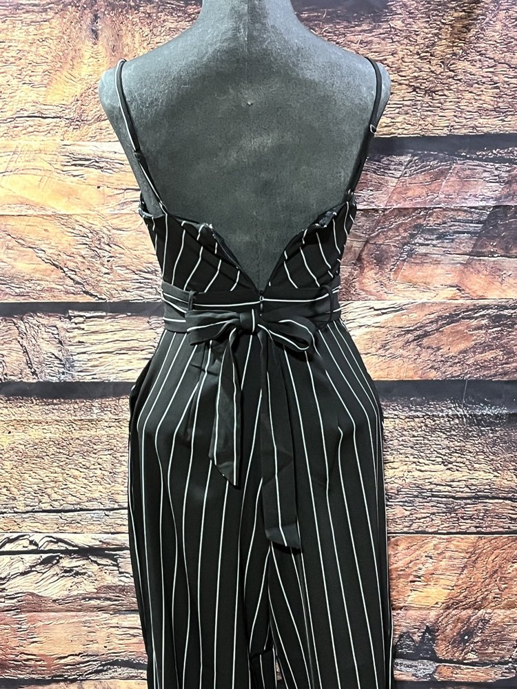 The Vintage Shop Black and White Keyhole Jumpsuit