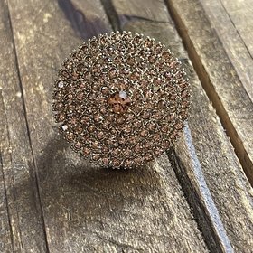 Rose Gold Circle Stretch Bling Ring
