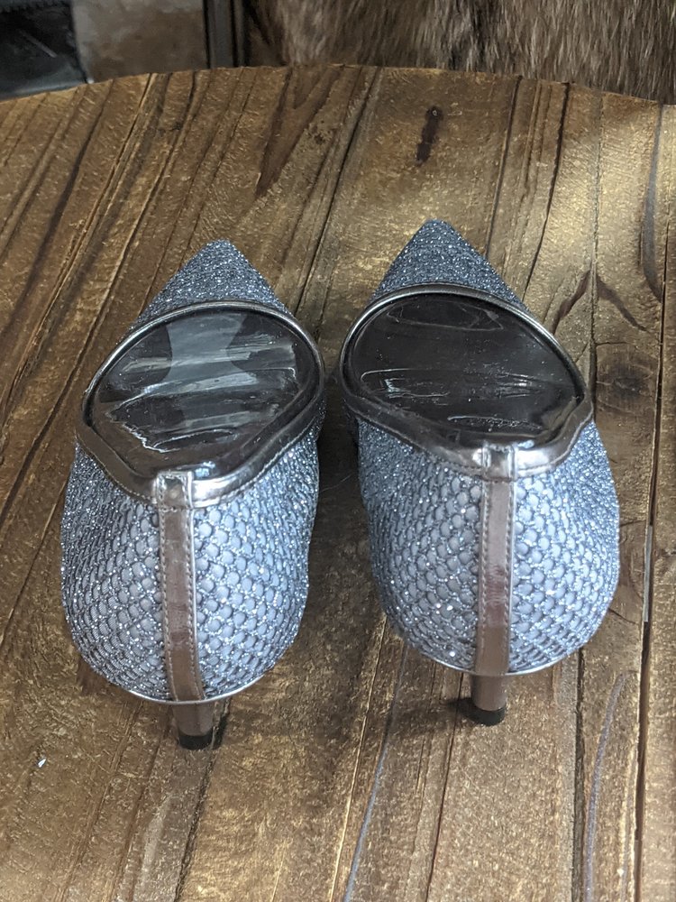 Adrianna Papell Adrianna Papell Lois Silver Bronze Heels, Size 7