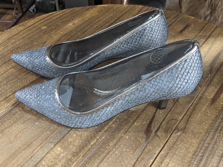 Adrianna Papell Adrianna Papell Lois Silver Bronze Heels, Size 7