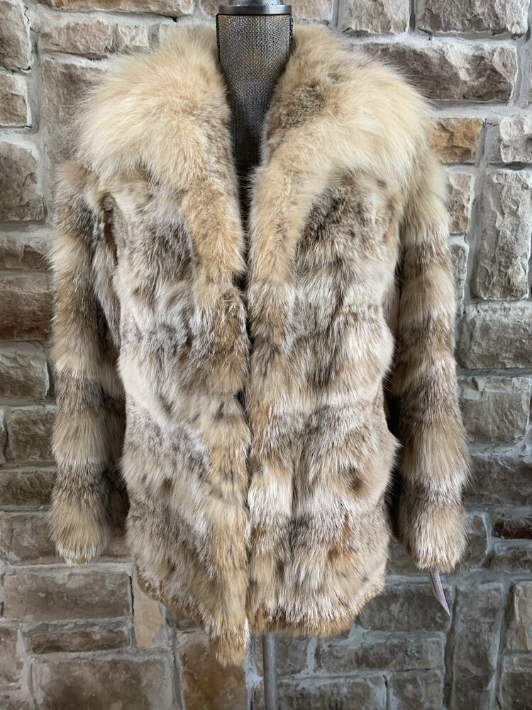 Nigbor Furs Lynx Sections Jacket, Size S