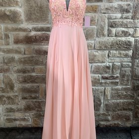 Nox Anabel Blush Applique Overlay Top, Size XS