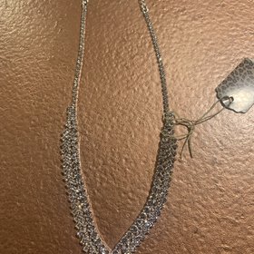 Silver Rhinestone Layla Necklace