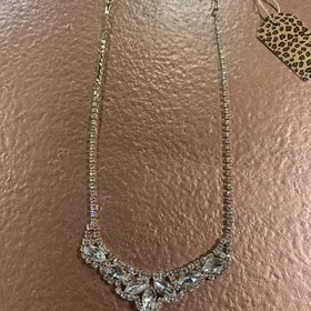 Vivace Gold Rhinestone Zoey Necklace