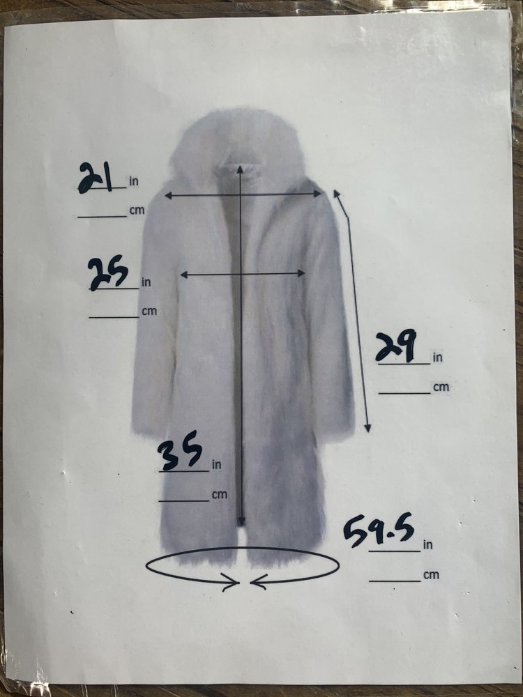 Black Sheared Beaver Parka, Size XL