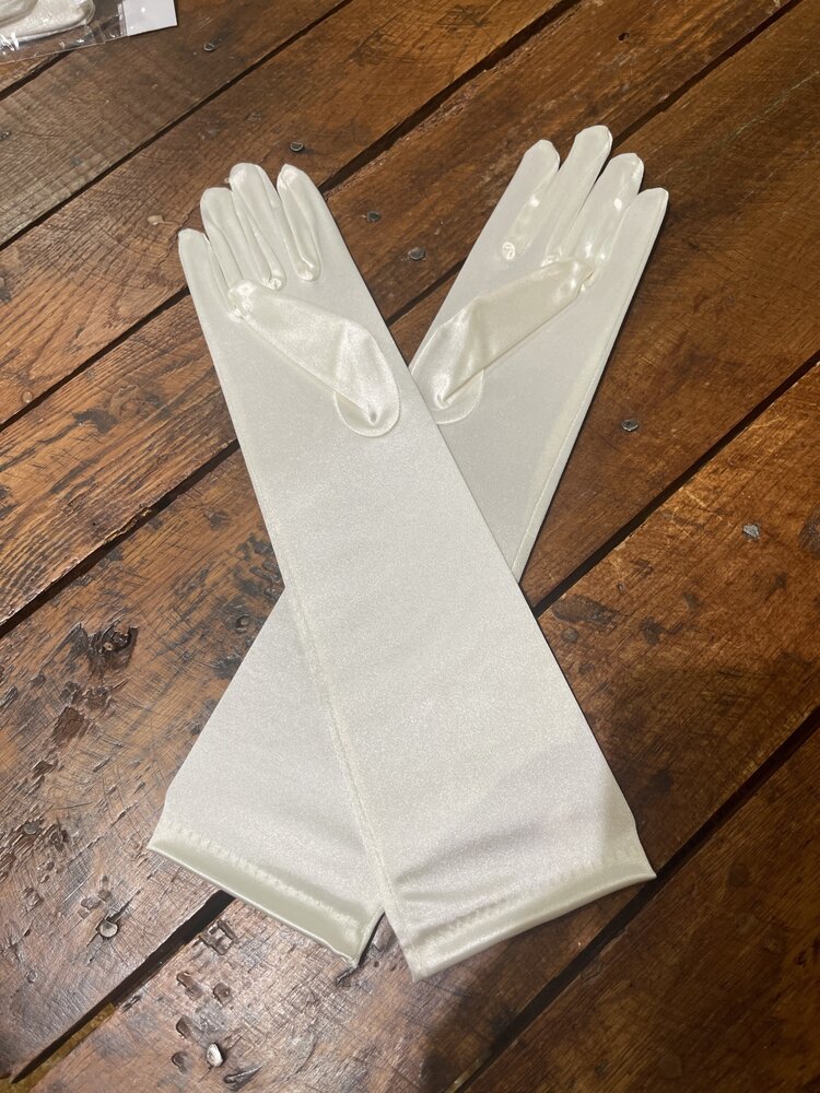 Ivory Opera Gloves, O/S