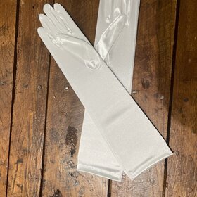 White Opera Gloves, O/S