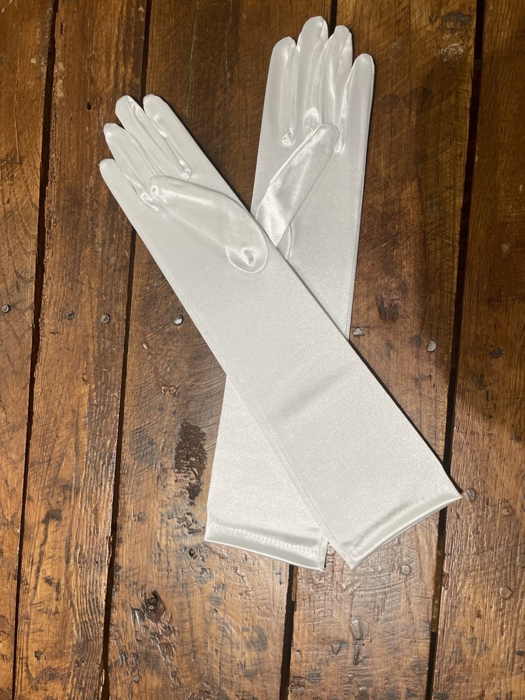 White Opera Gloves, O/S