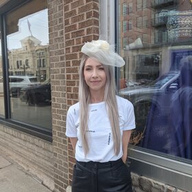 Fashion Fantasia Ivory Mesh Fascinator with Hair Clip and Headband, O/S