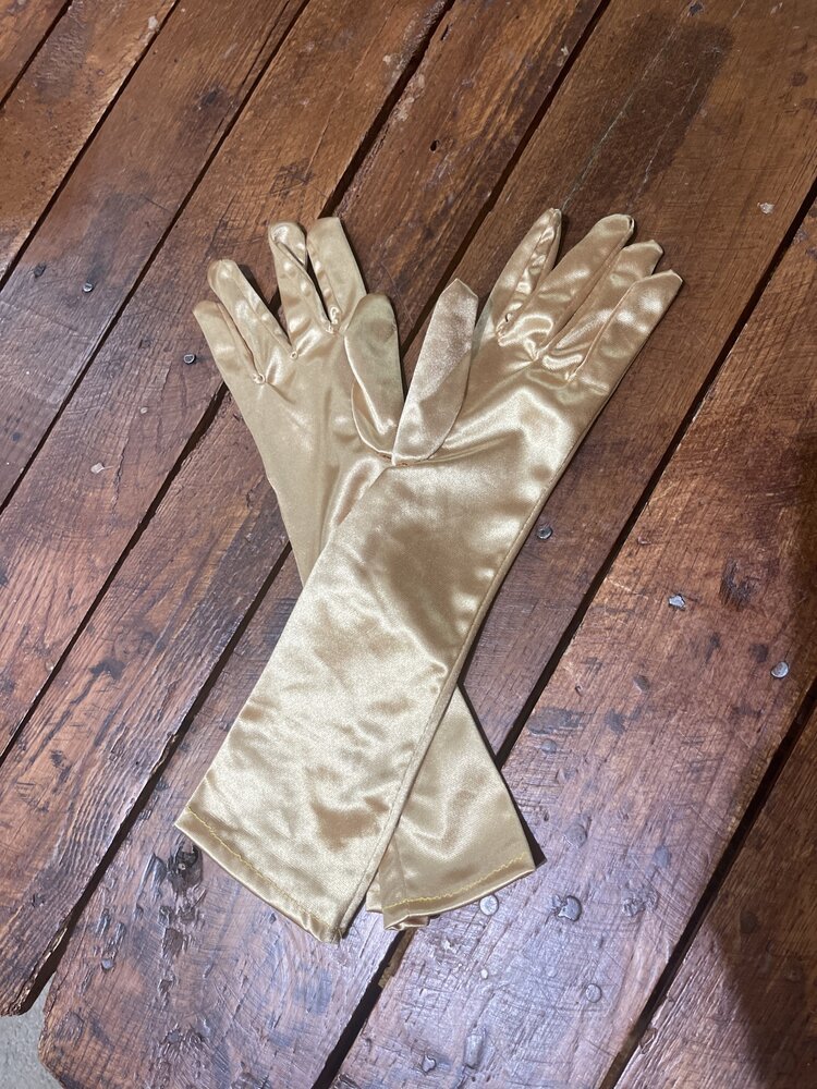 Gold Opera Gloves, O/S