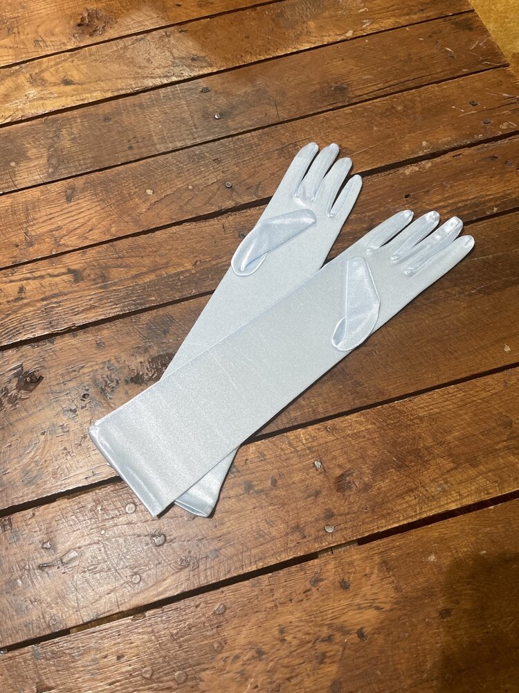Light Blue Opera  Gloves, O/S