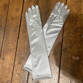 Silver Opera Gloves,O/S
