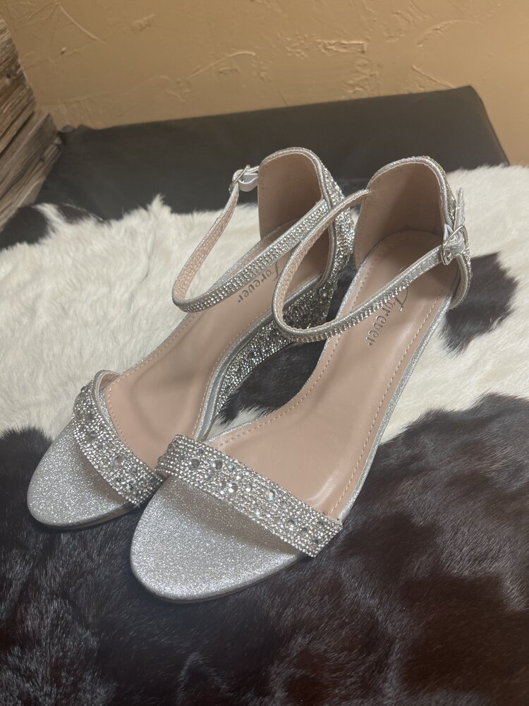 Silver Blaze Sparkle Heel