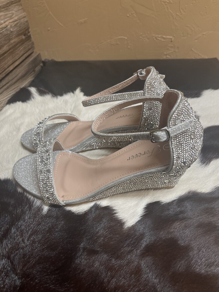 Silver Blaze Sparkle Heel