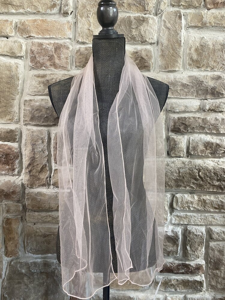 Blush Mesh Scarf