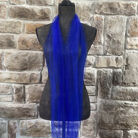 Royal Blue Mesh Scarf
