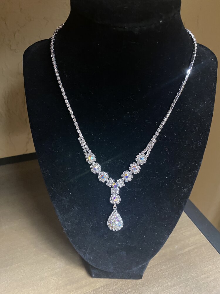 Silver AB Gabriella Necklace