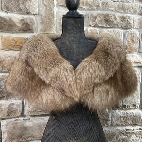 Amber Fox Stole, 38 inches