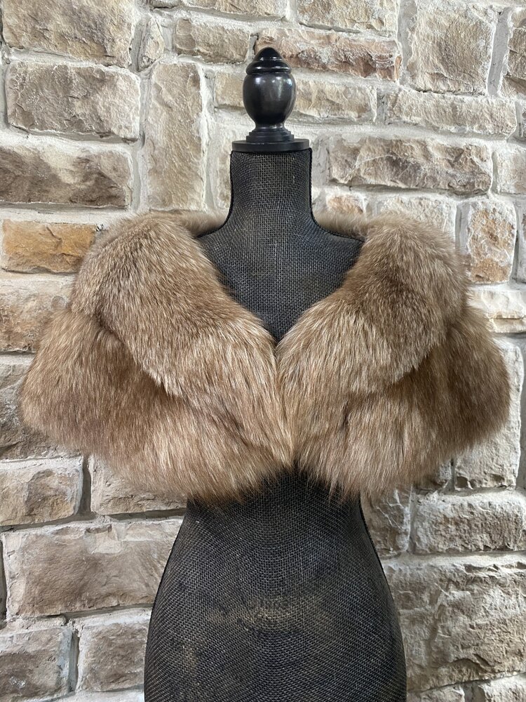 Amber Fox Stole, 38 inches