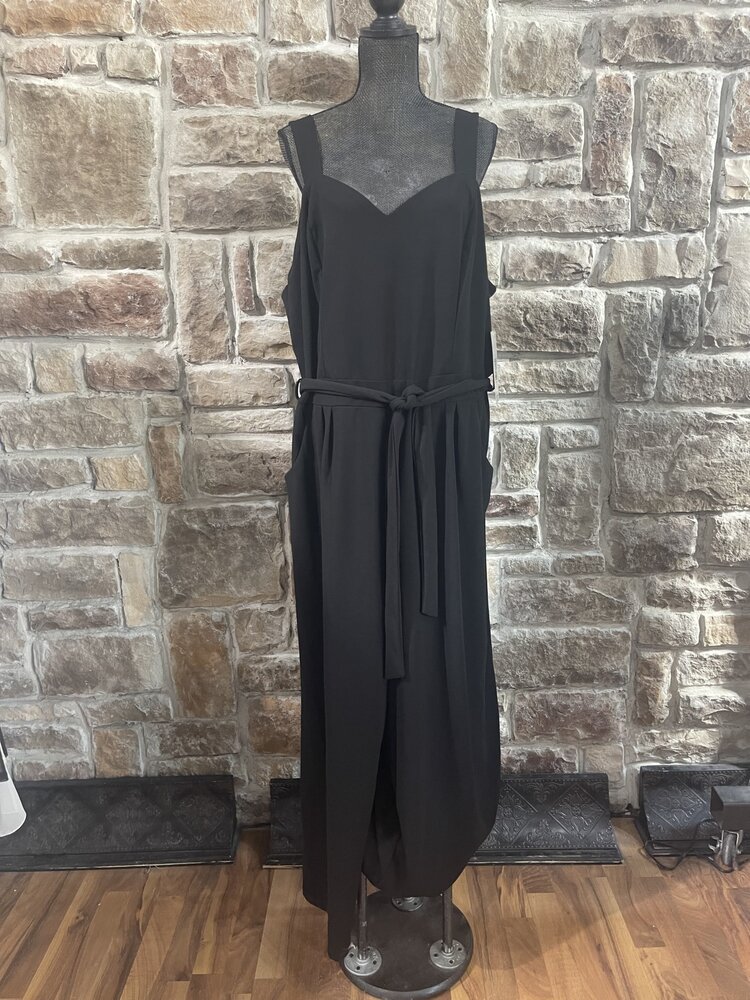 Emerald Sundae Black Wide Leg Jumpsuit, Size 22