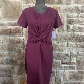Ultra Flirt Burgundy T Shirt Dress, Size XXL
