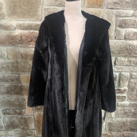 Black Mink Stroller w/Attached Hood, Size S
