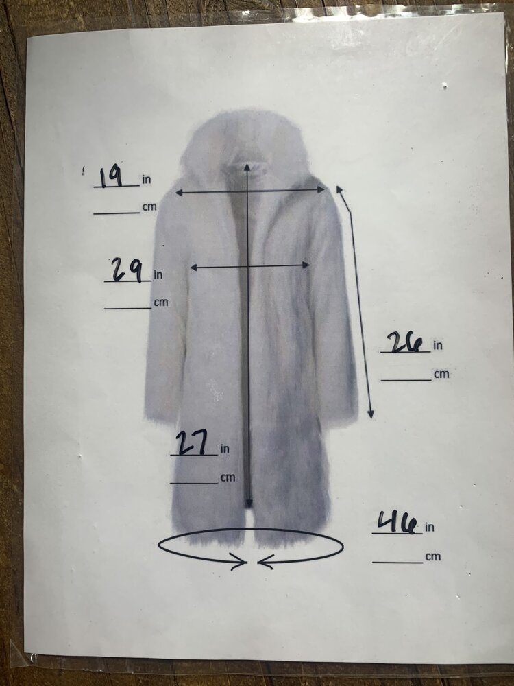 Ranch Mink Jacket, Size XL