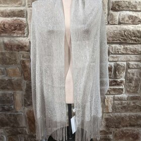 Silver Shimmer Scarf Wrap
