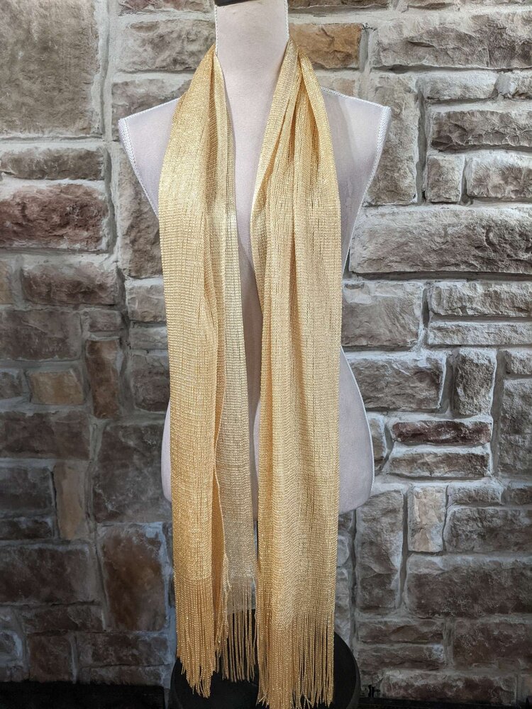 Gold Shimmer Scarf Wrap
