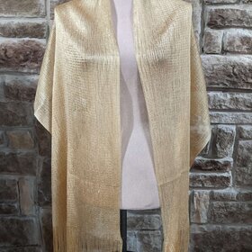 Gold Shimmer Scarf Wrap