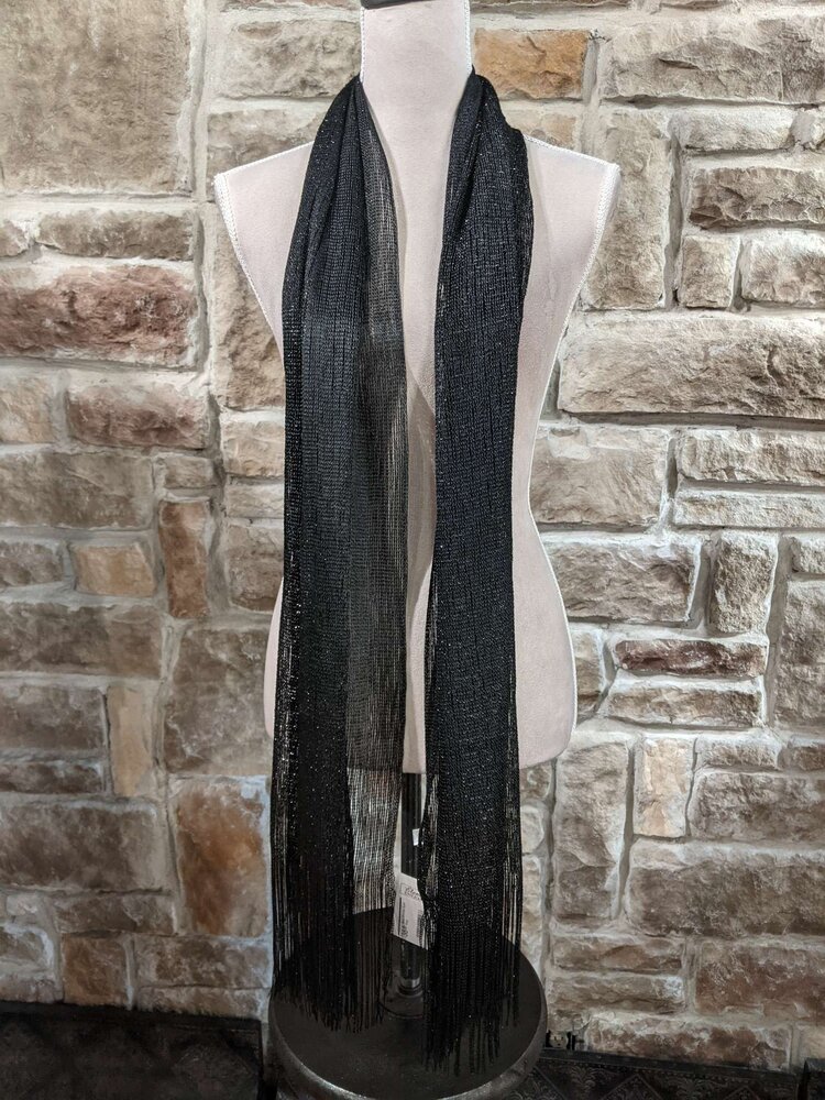 Black Shimmer Scarf Wrap